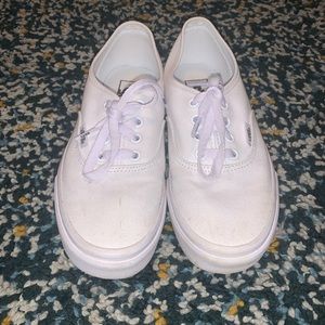 True White Vans Authentic ladies size 7